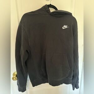 nike hoodie in black, size medium